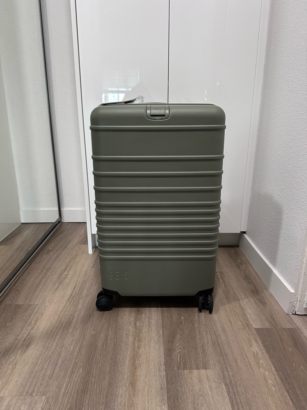 BEIS Olive Green Hardside Carry-On Spinner